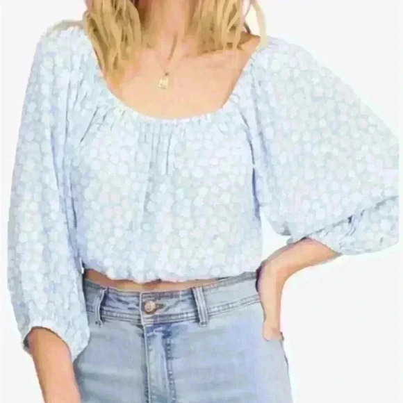 Billabong Keep Dreaming Square neck floral top size small - Picture 1 of 5